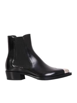 商品Alexander McQueen | ALEXANDER MCQUEEN PUNK ANKLE BOOTS WITH METAL TOE DETAIL BY ALEXANDER MCQUEEN. THE BRAND STANDS OUT AS AN INNOVATIVE EXPRESSION WITH OVERWHELMING CREATIVITY,商家Baltini,价格¥5252图片