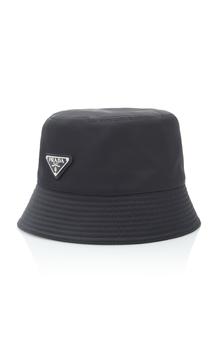 prada帽子, Prada | Prada - Women's Logo-Embellished Shell Bucket Hat - Black - Moda Operandi商品图片 