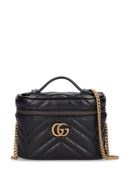 推荐Gg Marmont Leather Cosmetic Bag商品