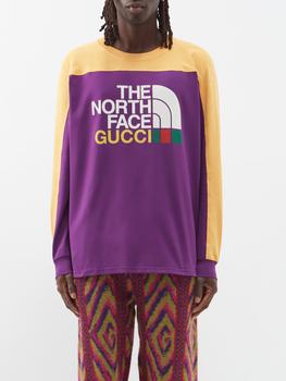 Gucci | X The North Face cotton long-sleeved T-shirt商品图片,