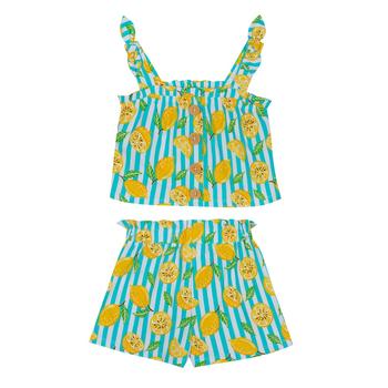 商品Rare Editions | Baby Girls Printed Top and Matching Paper Bag Shorts, 2 Piece Set,商家Macy's,价格¥63图片