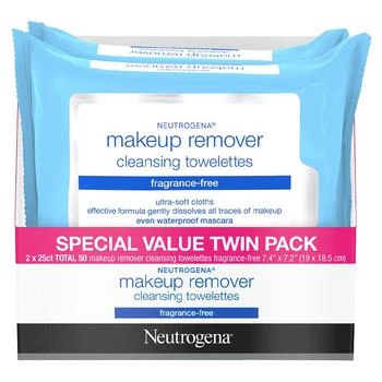 Neutrogena | Makeup Remover Cleansing Towelettes Fragrance-Free,商家折扣挖宝区,价格¥16