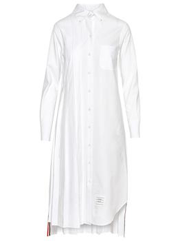 thom browne衬衫, Thom Browne | WHITE COTTON SHIRT DRESS商品图片 5.4折