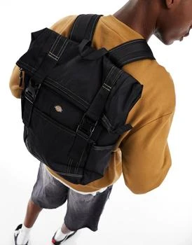 推荐Dickies ashville roll top backpack in black商品