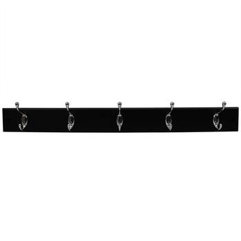 商品Home Basics | Home Basics 5 Double Hook Wall Mounted Hanging Rack, Black,商家Premium Outlets,价格¥144图片