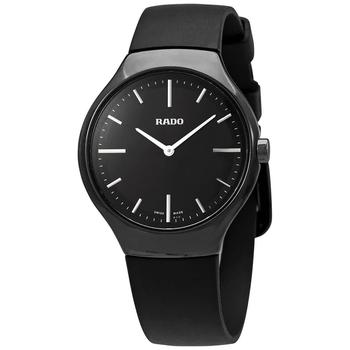 雷达女表, Rado | True Thinline Quartz Black Dial Ladies Watch R27742156商品图片 3.7折