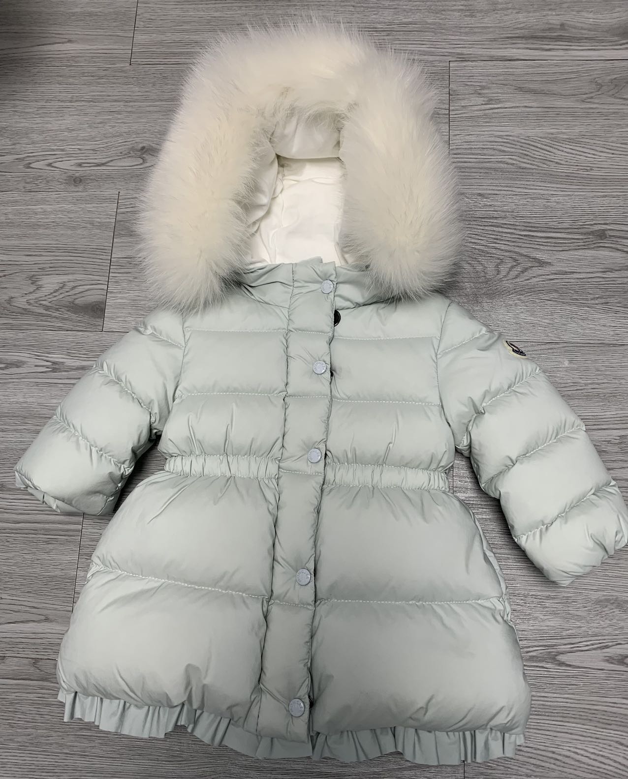 Moncler | 盟可睐 童装 中长款袖标连帽 保暖长䄂羽绒服外套冬季女童  1C50212-53333-90D商品图片,额外4折, 额外四折