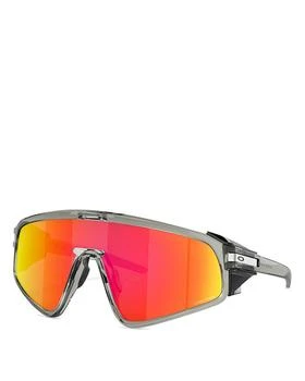 推荐Latch Panel Rectangular Shield Sunglasses, 135mm商品