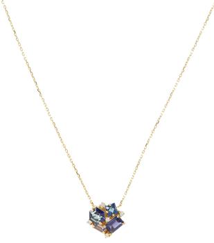 商品Suzanne Kalan | Amalfi Collection Blossom 14kt yellow gold necklace with diamonds,商家MyTheresa,价格¥6654图片