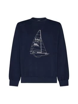 推荐A.P.C. Logo Printed Long-Sleeved Sweatshirt商品