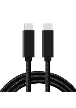 商品SANOXY Braided USB Type C to Type C Fast Charging Data Sync Cable Compatible USB-C to USB-C Cable [6ft], Black,商家Belk,价格¥73图片