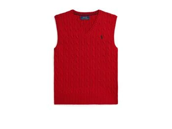 Ralph Lauren | 编织棉质毛衣背心(大童款),商家Zappos,价格¥372