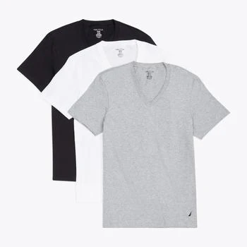 Nautica | 男士超柔软V领棉质T恤 3件装,商家Premium Outlets,价格¥133