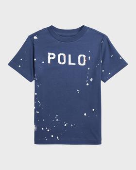 Ralph Lauren | Boy's Logo Paint Splatter-Print Graphic T-Shirt, Size 2-4商品图片,