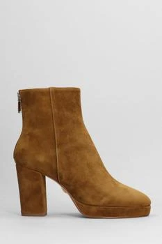 推荐High Heels Ankle Boots In Leather Color Suede商品