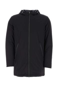 商品Herno | Herno Long Sleeved Zip-Up Hooded Drawstring Raincoat,商家Cettire,价格¥4282图片