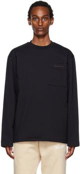 Jacquemus | Black Le Papier 'Le T-Shirt Bricciola' Long Sleeve T-Shirt商品图片,4.9折