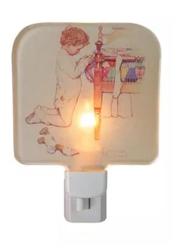Northlight | 6Inch Norman Rockwell A Christmas Prayer Glass Night Light,商家Belk,价格¥428