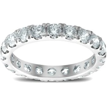 Pompeii3 | 2 Cttw Diamond Eternity Ring Split Prong Womens Wedding Band 14k White Gold,商家Premium Outlets,价格¥8186