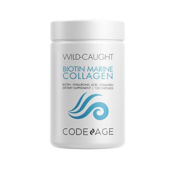 商品Codeage | Wild Caught Biotin Marine Collagen Peptides Capsules, Vitamin C, E & Hyaluronic Acid - 120ct,商家Macy's,价格¥234图片