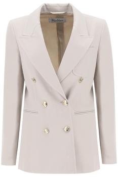 Max Mara | 'REALE' DOUBLE-BREASTED BLAZER IN LIGHT WOOL GABARDINE商品图片,7.8折, 独家减免邮费