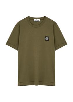 商品Stone Island | KIDS Logo cotton T-shirt (10-12 years),商家Harvey Nichols,价格¥425图片