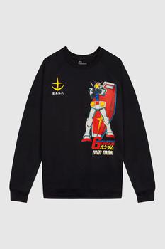 高达是什么牌子, Dim Mak | Dim Mak x Gundam Mobile Suit - Amuro Crew Neck - Black商品图片 
