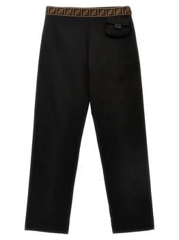 Fendi | Fendi Kids Logo Band Pants,商家Baltini,价格¥2187