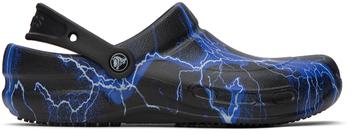 Crocs | Black & Blue Bistro Graphic Clogs商品图片,