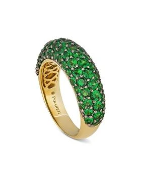 Piranesi | 18K Yellow Gold Small Dome Ring with Green Tsavorite Garnet,商家Bloomingdale's,价格¥25572