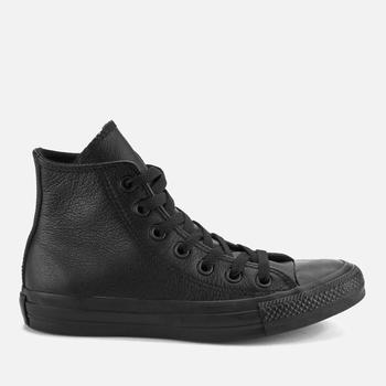 推荐Converse Chuck Taylor All Star Leather Hi-Top Trainers - Black Mono商品