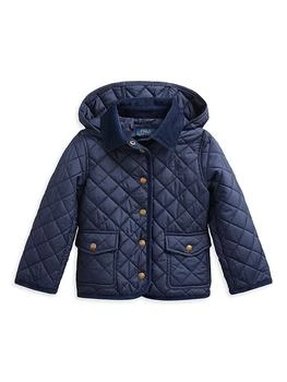 Ralph Lauren | Little Girl's & Girl's Quilted Hooded Jacket,商家Saks Fifth Avenue,价格¥996