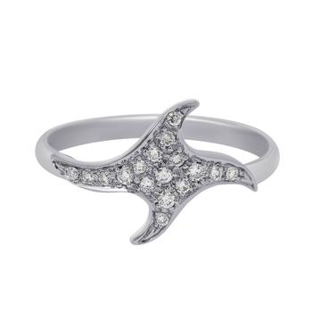 商品Mimi Milano | Mimi Milano Vega 18K White Gold Diamond Ring Sz 6.75 A600B8B-54,商家Shopworn,价格¥3357图片