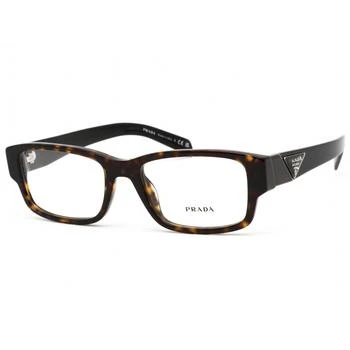 推荐Prada Men's Eyeglasses - Havana Rectangular Plastic Frame Demo Lens | 0PR 07ZV 2AU1O1商品