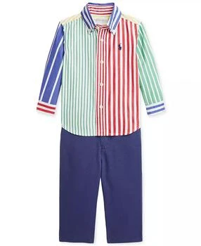 Ralph Lauren | Baby Boys Cotton Poplin Shirt & Chino Pants Set,商家Macy's,价格¥561