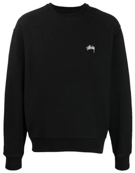 stussy卫衣直邮, STUSSY | stock logo crew black商品图片 