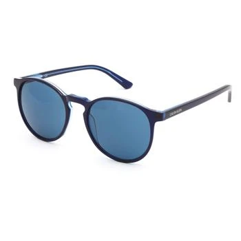 推荐Calvin Klein Men's Sunglasses - Blue Crystal Navy Frame Light Blue Lens | CK20502S 449商品