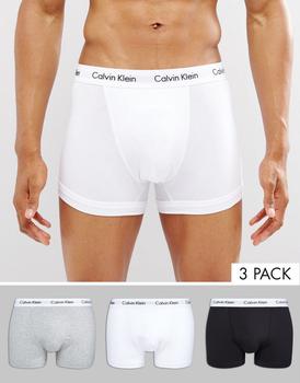 Calvin Klein | Calvin Klein trunks 3 pack in cotton stretch商品图片,额外9.5折, 额外九五折