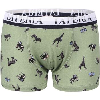 推荐Safari animals print branded belt boxers in green商品