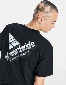 HUF | HUF peak tech back print t-shirt in black商品图片,5.5折