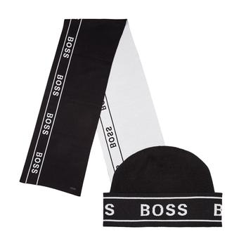 Hugo Boss | BOSS  Bodywear Ulfino Hat Scarf Set - Black商品图片,5折
