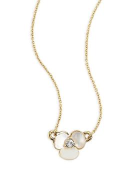 Kate Spade | Disco Pansy Mother-Of-Pearl Pendant Necklace商品图片,