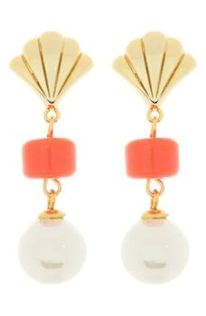ADORNIA | Imitation Pearl Shell Drop Earrings 3折, 独家减免邮费