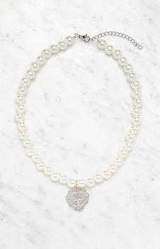 商品John Galt | Faux Pearl Heart Cross Necklace,商家PacSun,价格¥57图片