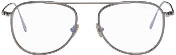 Tom Ford | 银色徽标眼镜商品图片,