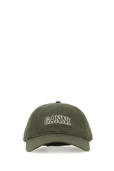 Ganni | Ganni Logo-Embroidered Curved Peak Baseball Cap 7.2折
