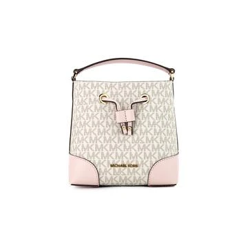 Michael Kors | Michael Kors Mercer Small Powder Blush multi PVC Bucket Crossbody Handbag Women's Purse 5.5折