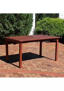商品5 ft Meranti Wood Rectangular Patio Dining Table,商家Belk,价格¥2033图片