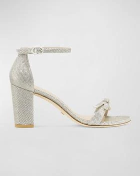 推荐Nearlynude Bow Metallic Ankle-Strap Sandals商品