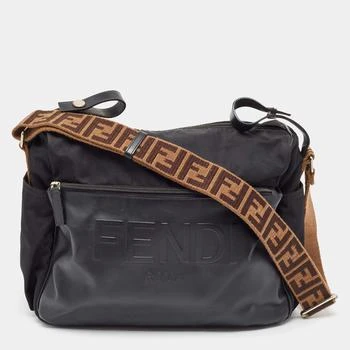 推荐Fendi Black Nylon and Leather Changing Bag商品